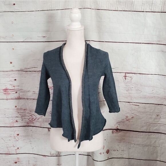 Eileen Fisher Alpaca Merino Wool Blend Cardigan - Picture 1 of 6